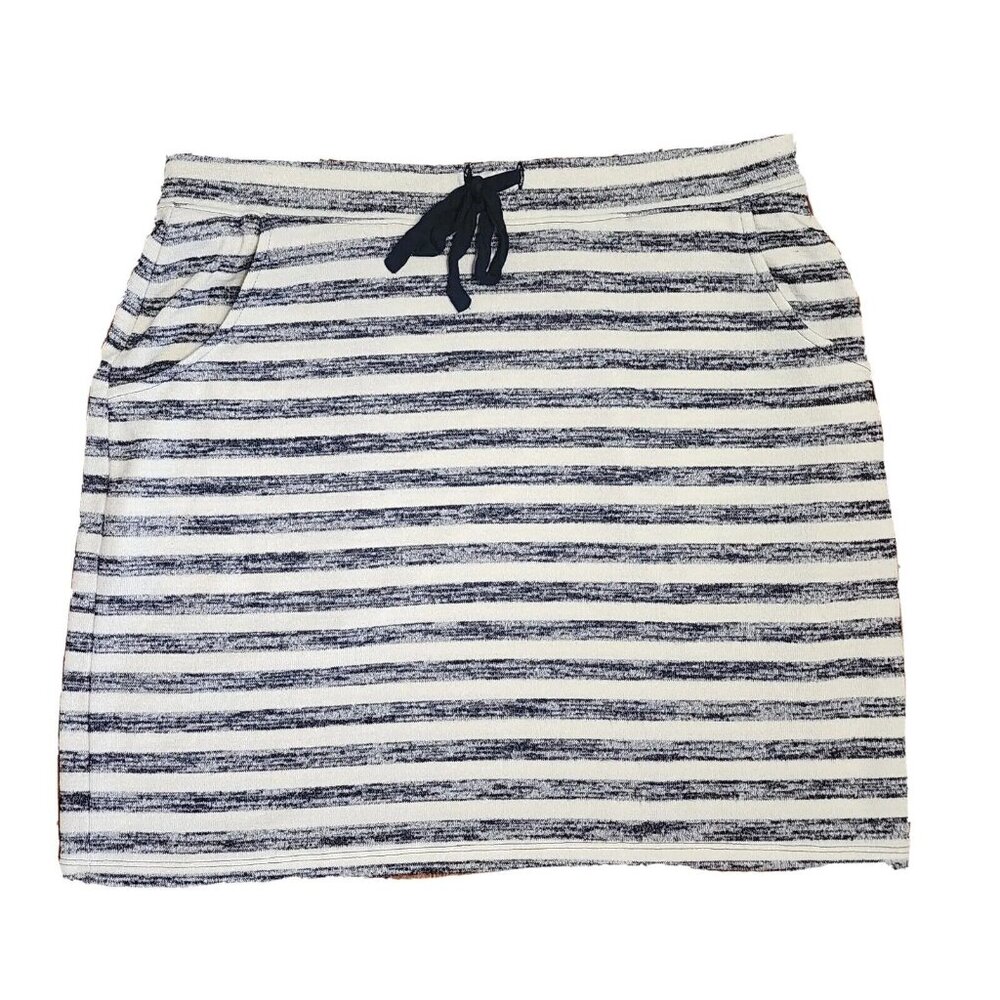 Market & Spruce Skirt Womens Size M Medium Stitch Fix‎ Blue White Striped Amia